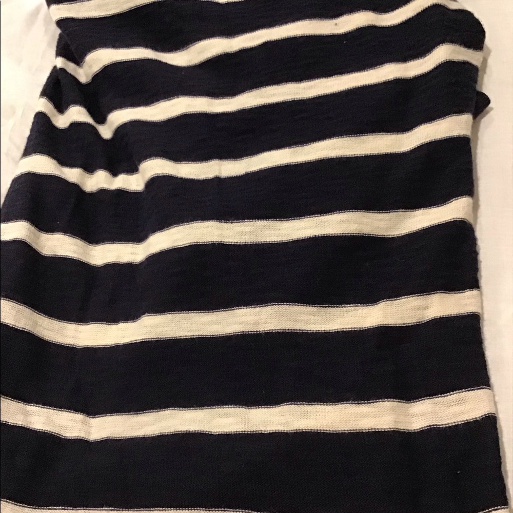 Vince-Drop Shoulder Striped Button Down Cardigan - image 4